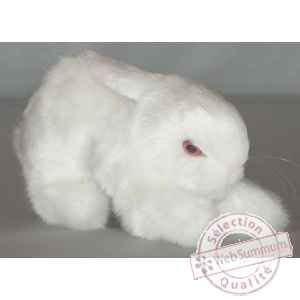 Peluche lapin blanc  20 cm Piutre -705