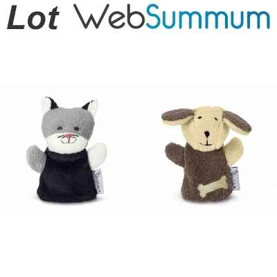 Promotion marionnette a doigt chien chat Sterntaler -LWS-171