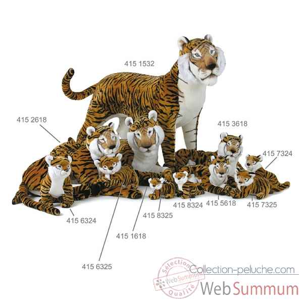 Jeune tigre du bengale assis 24 cm Ramat -4158324