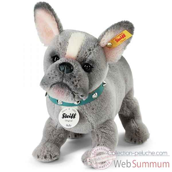 Chien bully bulldog puppy, gris STEIFF -036156