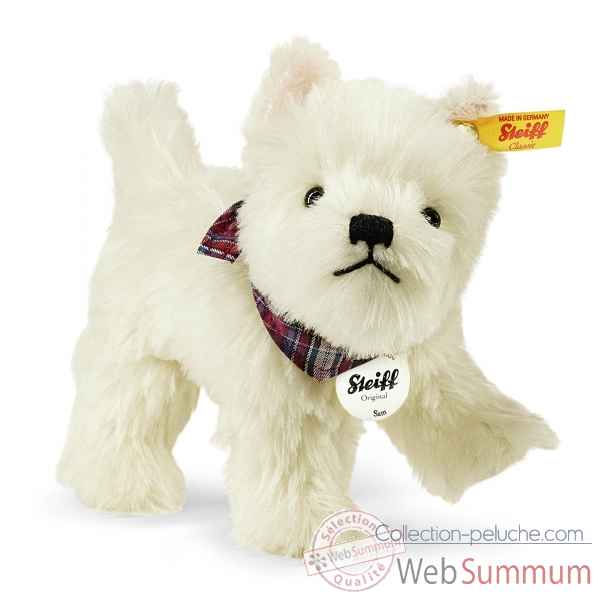 Chien sam west highland terrier, blanc STEIFF -033513