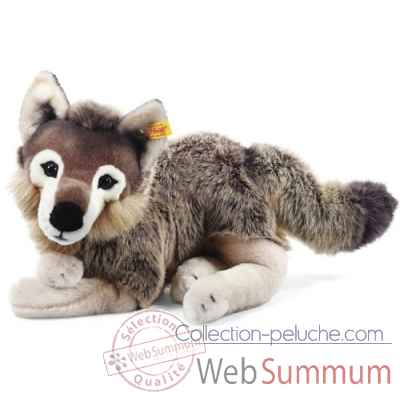 Loup-pantin snorry, gris/brun STEIFF -069284