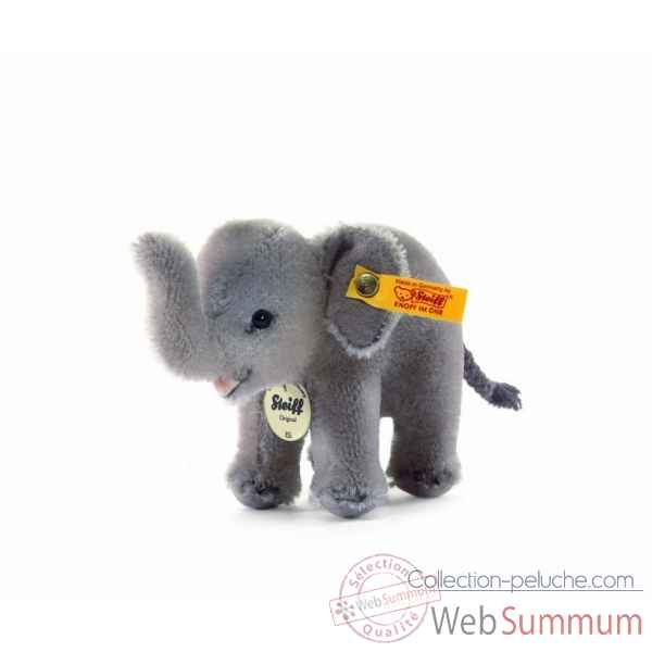 Peluche steiff elephant eli, gris -040498