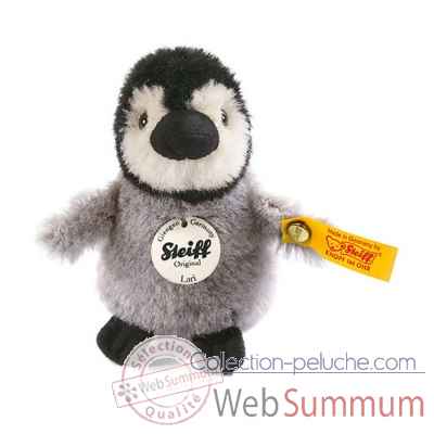 Peluche steiff bb pingouin lari, gris/noir/blanc -045660