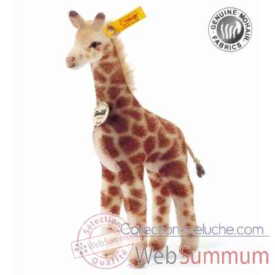 Peluche steiff girafe bendy, brune mouchete -041990