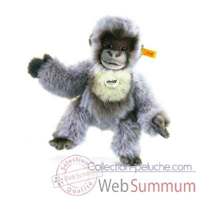 Peluche steiff gorille gori, gris argente -062063