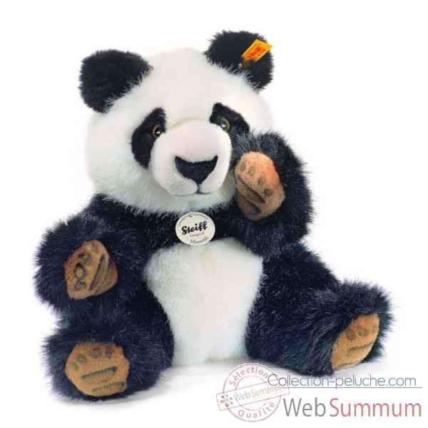 Peluche steiff panda manschli, noir/blanc -064296