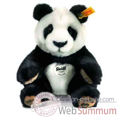 Peluche steiff panda manschli, noir/blanc -064784