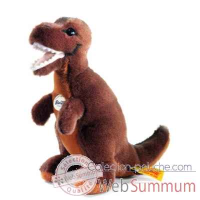 Peluche steiff tyrannosaurus rex, brun fonc -066818