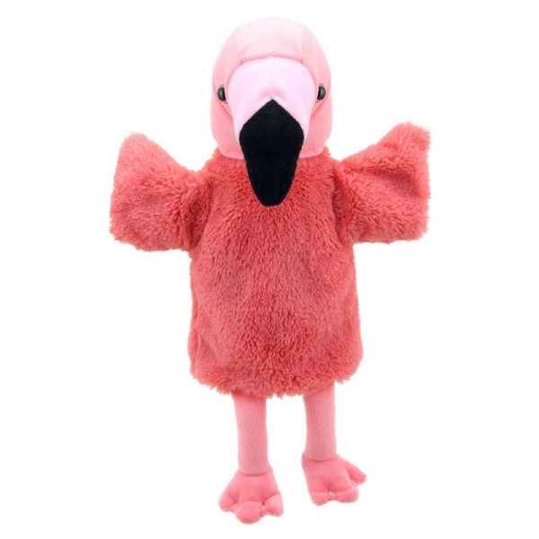 Marionnette peluche animaux flamand rose the puppet company -PC004631