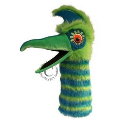 Oiseau guzzle vert the puppet company -pc006304